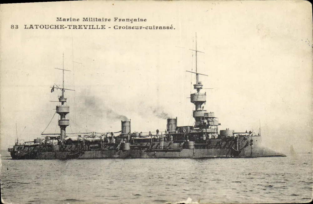 Kreuzer-Linienschiff Latouche-Treville — Französische Marine — unbekannte Ausgabe - Vorderseite