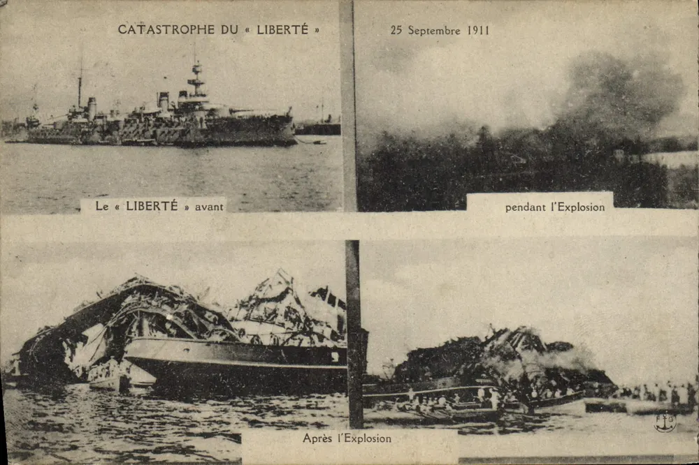 Catástrofe do «Liberté» — 25 de Setembro de 1911 — Editor não identificado - Frente