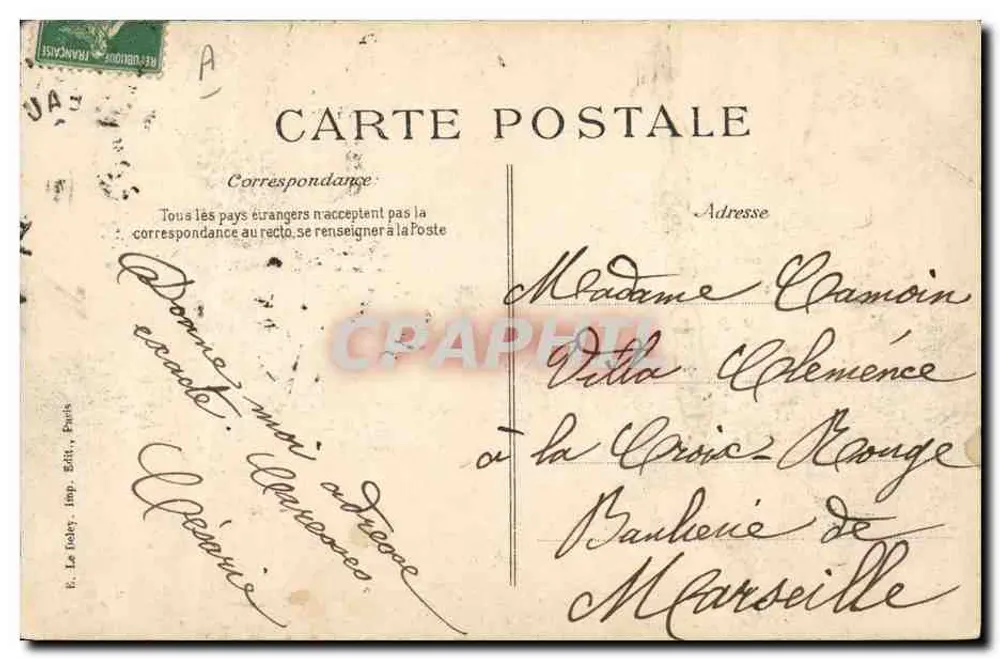 Catástrofe do "Liberté" — As escombros — Editora B.D. — Número de série não visível - Verso