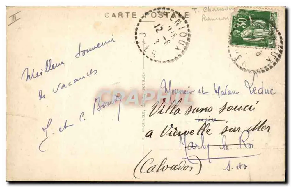 La Gerbaude — As Canções de Jean Rameau Ilustradas — Editor não visível, n° 309 - Verso