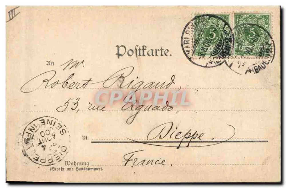 Elsässerin — mulher usando traje tradicional tecendo em uma máquina — editor Gebr. Meiz, Töbingen, n° 19209 - Verso