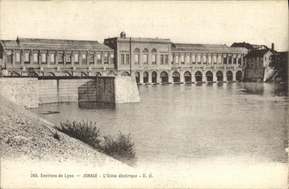 Jonage — A Usina Elétrica — E.R. — n° 268 - Frente