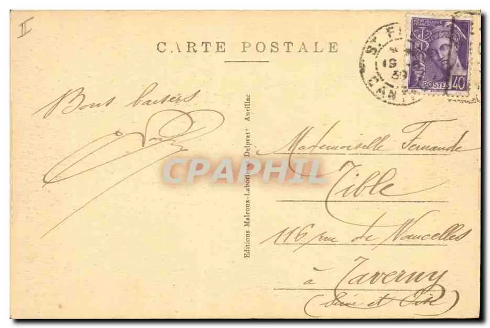 Le Barrage de Sarrans — Les Grands Travaux de la Truyère — n° 1412 - Rückseite