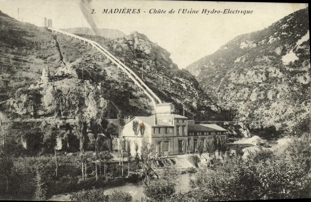 Madières - Fall der Wasserkraftanlage — Verlag: S. Lefebvre, Nr. 2 - Vorderseite