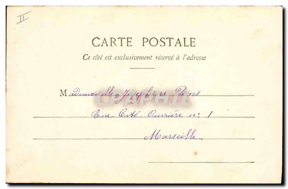 Festa de Abril em Marselha — Envio de lixeiras — Fototipo A. Bernard & BB. Nanty - Verso