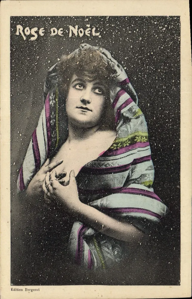 Rose de Noël — Portrait in Farbenkleid — Edition Bergeret - Vorderseite