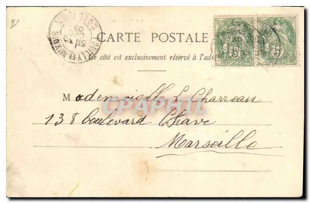 Menina saindo de um ovo — 1903 — editor anônimo - Verso