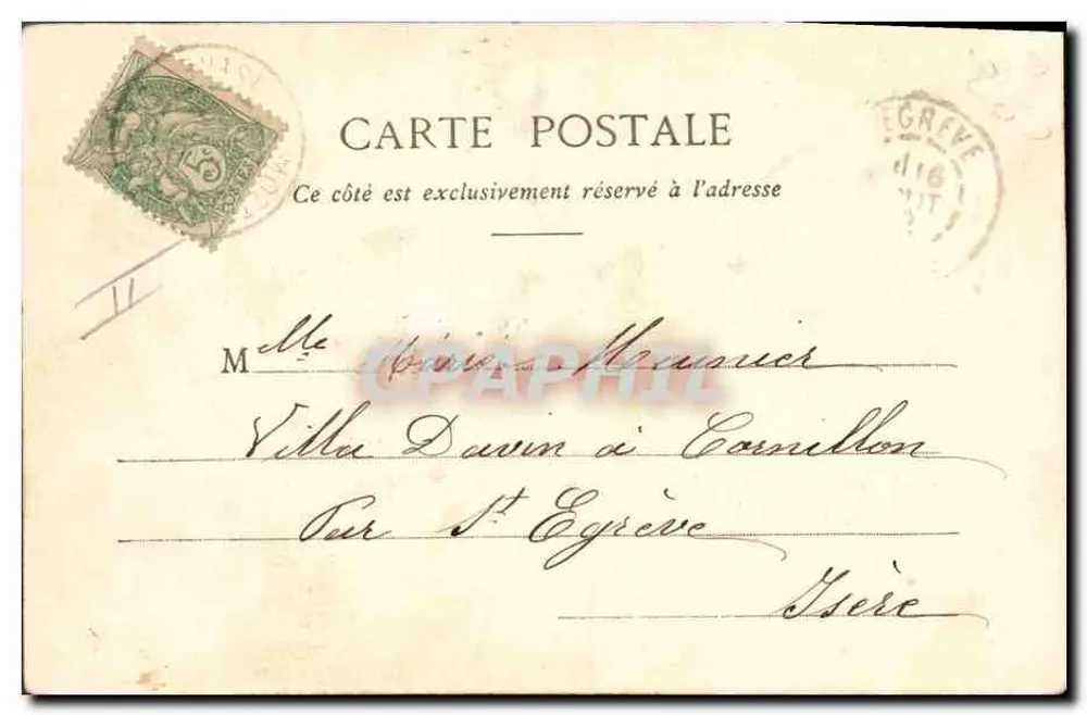 Soldat, der Wein trinkt — Der gewöhnliche Wein — Phototyp A. Bergeret et Cie, Nancy - Rückseite