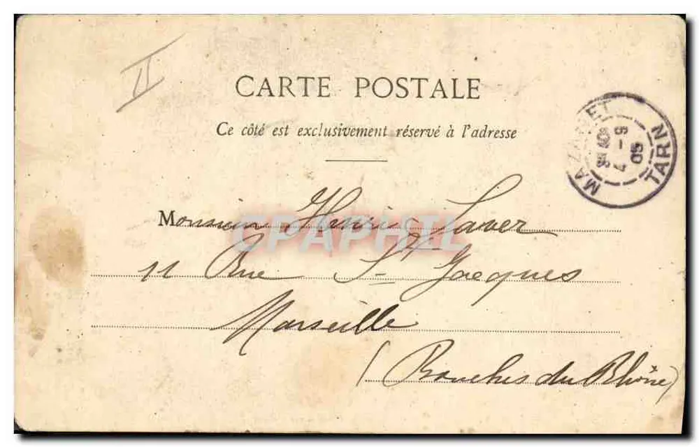 Weihnachten des kleinen Schornsteinfegers — Éditions de la Carte Postale, Nr. 1 - Rückseite