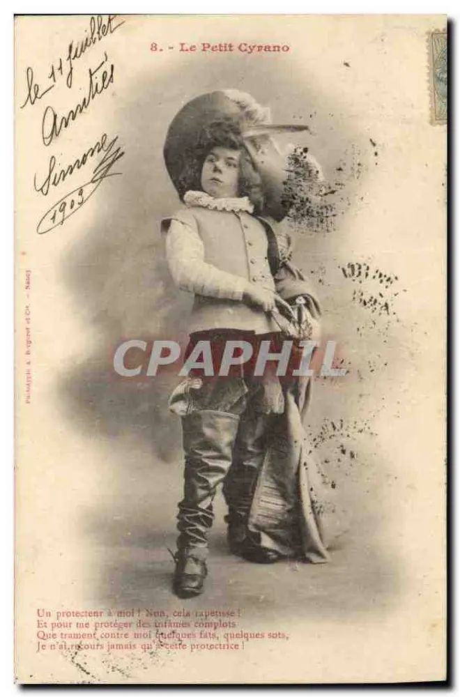 Le Petit Cyrano — Komischer Auftrag in historischem Kostüm — Palamède A. Bergeret et Co. — N°8 - Vorderseite