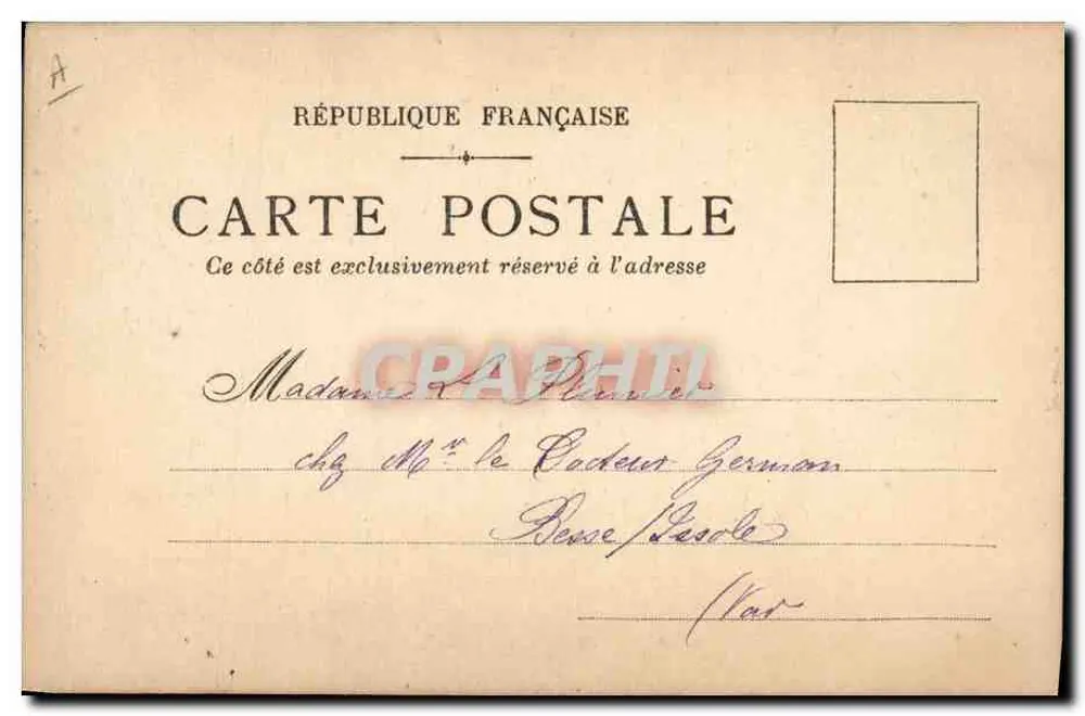 Flores brancas — ilustração — Carte postale française - Verso