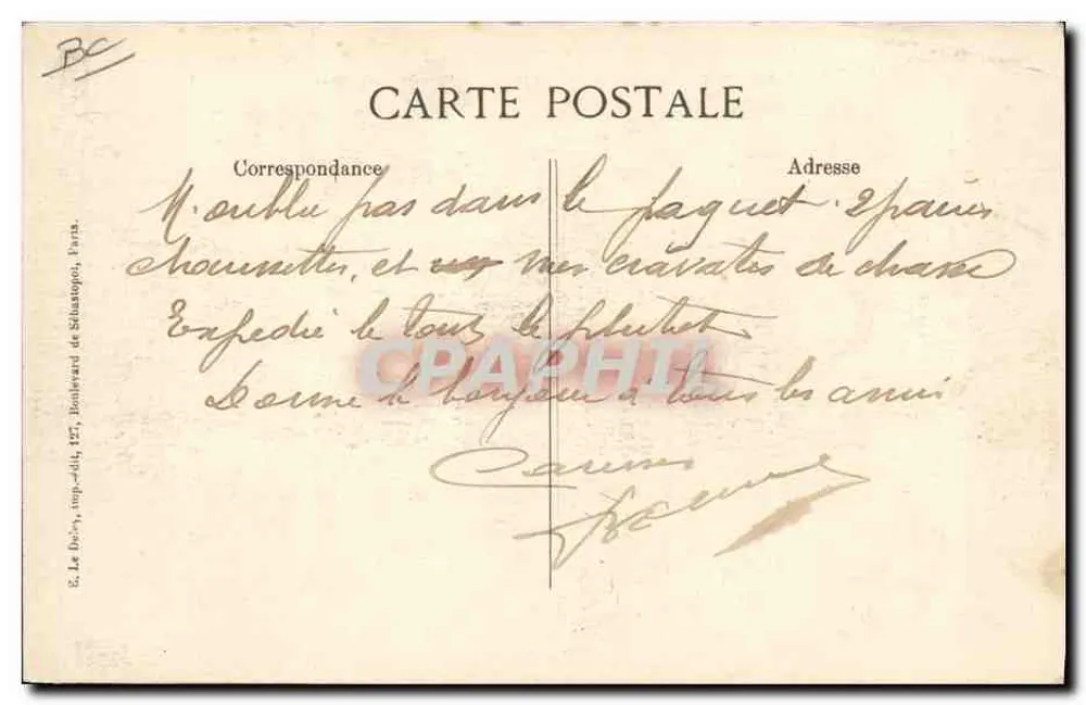 Explosion von Saint-Denis, 4. März 1916 — Beerdigung der Opfer — Der Trauerzug verlässt die Kasernen — Visé, Paris - Rückseite