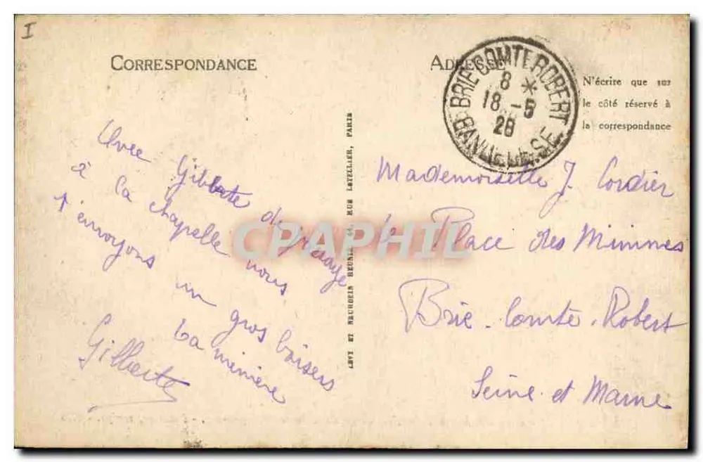 Dreux - Kapelle Saint-Louis, Grabstätte von Mademoiselle de Montpensier - Pradier, Bildhauer - ND - Rückseite