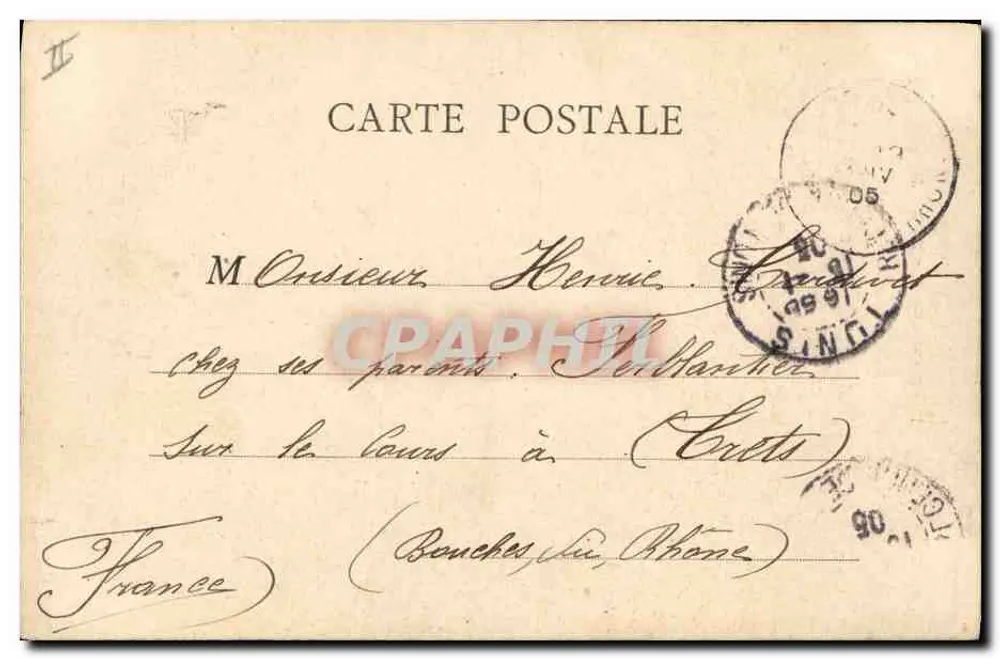 Carthago - Grab des Kardinals Lavigerie — F. Soler, Fotograf-Verleger, Tunis - Rückseite