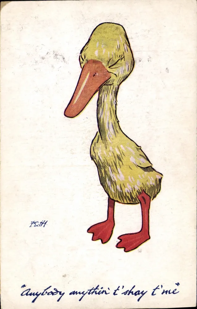 Pato — desenho humorístico — A. Vivian Messell & Co. n° III - Frente