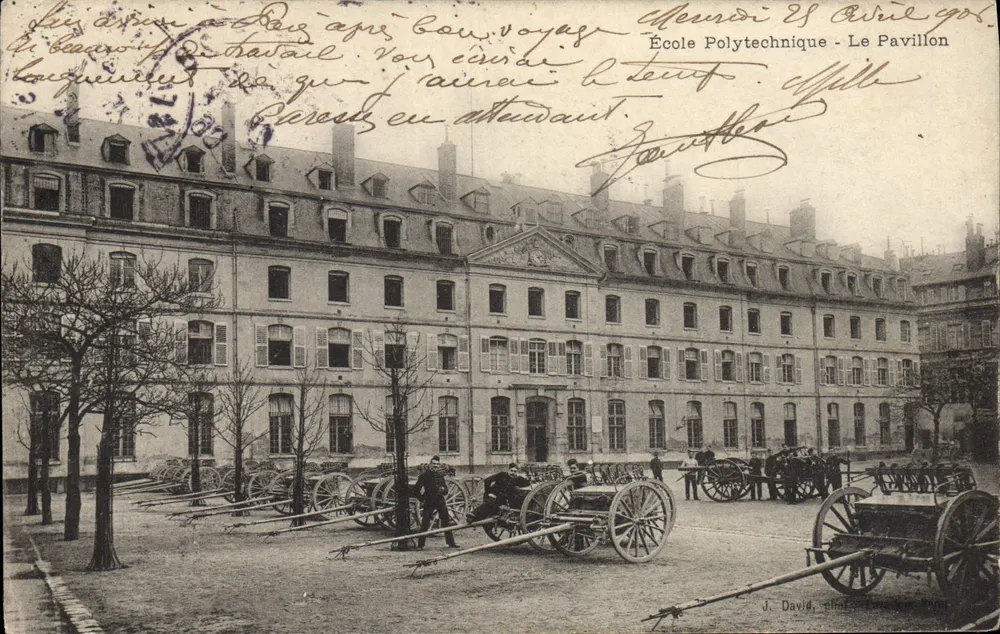Escola Politécnica - O Pavilhão — J. David, fotógrafo, Paris - Frente
