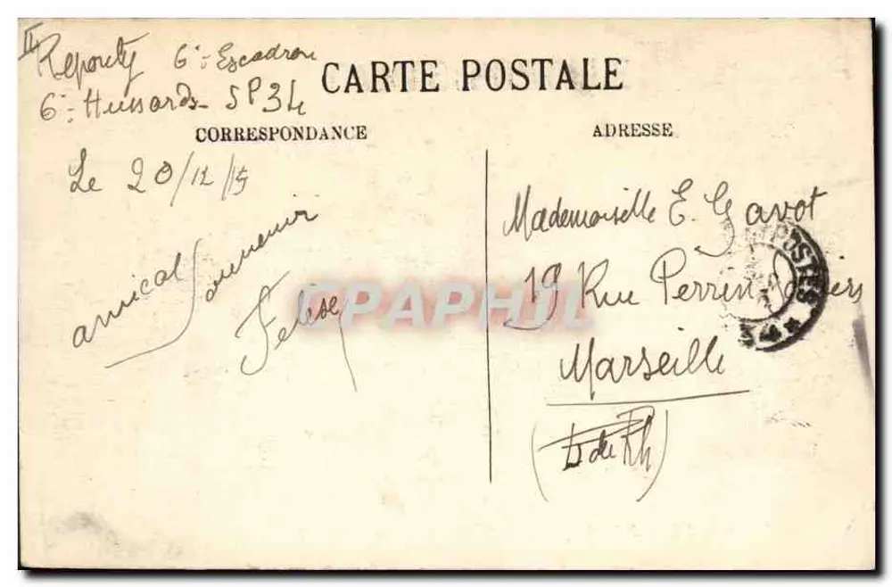 Paris — A École Polytechnique — LL. n° 464 - Verso