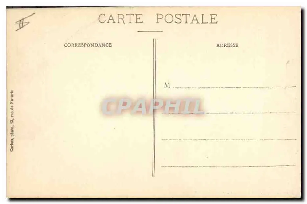 Escola Politécnica — A Enfermaria — Carbon, foto, 18, rue de Navarin - Verso