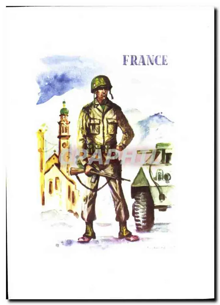 Soldado americano — França — Légion Étrangère, 1944-45 - Frente