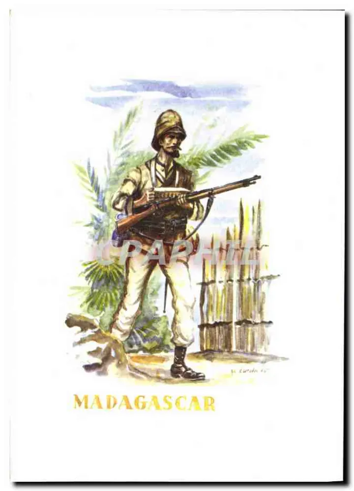 Soldado da Madagascar — legionário 1900 — Légion Étrangère - Frente
