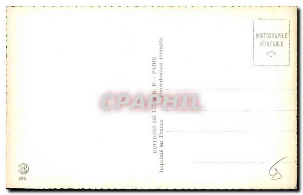 Soldado e mulher — cena de espera — Éditions de Lute 6, P. - Paris, n° 695 - Verso