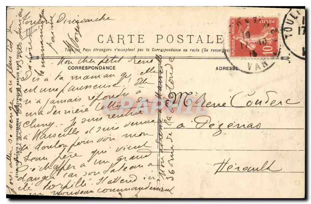 Kreuzer Léon Gambetta — gesunken im Otrantengürtel — Ausgabe 421 - Rückseite