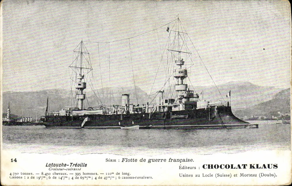 Latouche-Tréville — Kreuzer-Kreuzer der französischen Marine — Verleger CHOCOLAT KLAUS - Vorderseite
