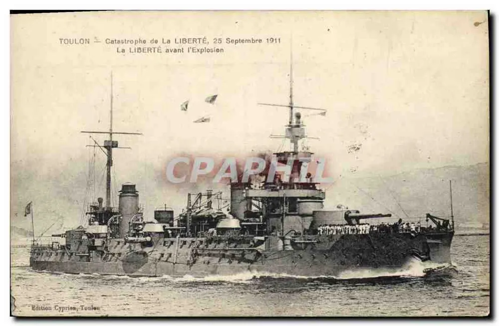 Toulon — Katastrophe der La Liberté, 25. September 1911 — Édition Cypriane, Toulon - Vorderseite