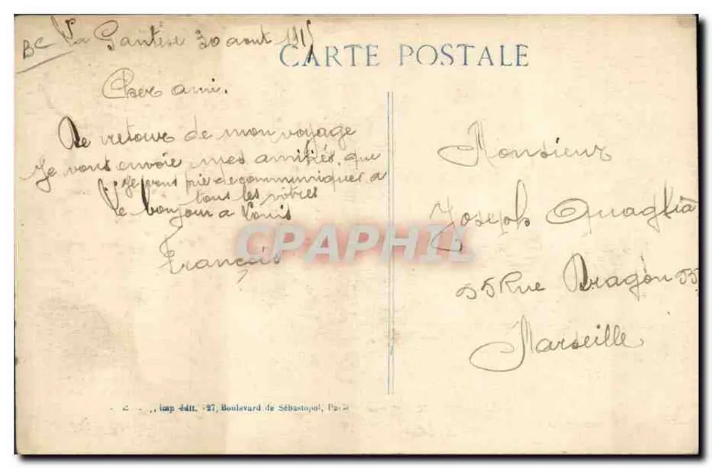 Der "LÉON-GAMBETTA" gesunken — Panzerkreuzer — Verlag ELD, n° 283 - Rückseite