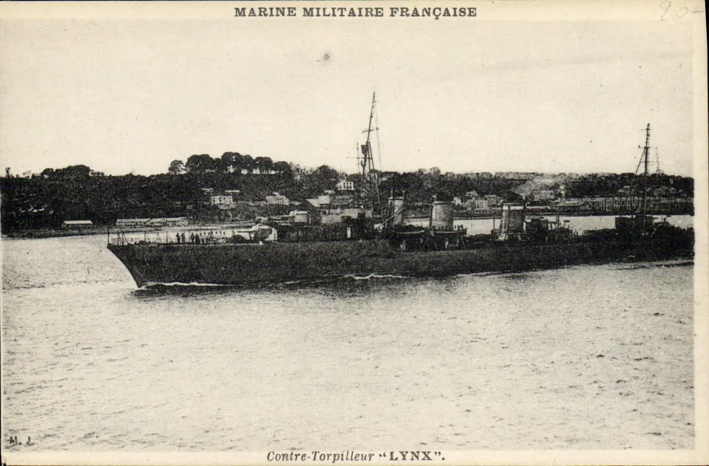 Contratorpedeiro "LYNX" — Marinha Militar Francesa — M.J. editor - Frente