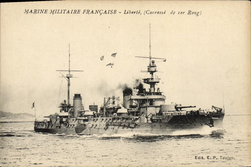 Marinha Militar Francesa - Liberdade (Cruzador de Primeira Classe) — Edit. E.P. Toulon - Frente