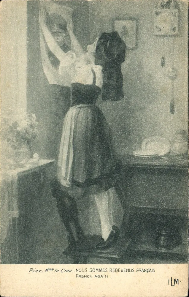 Mulher que voltou a ser francesa — Pinx. Mme Th. Croÿ — ILM - Frente