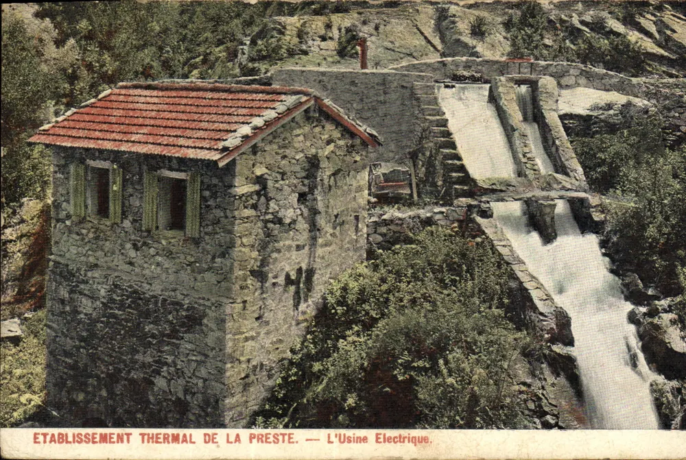 Das Thermalbad von La Preste — Die Elektrizitätswerk - Vorderseite