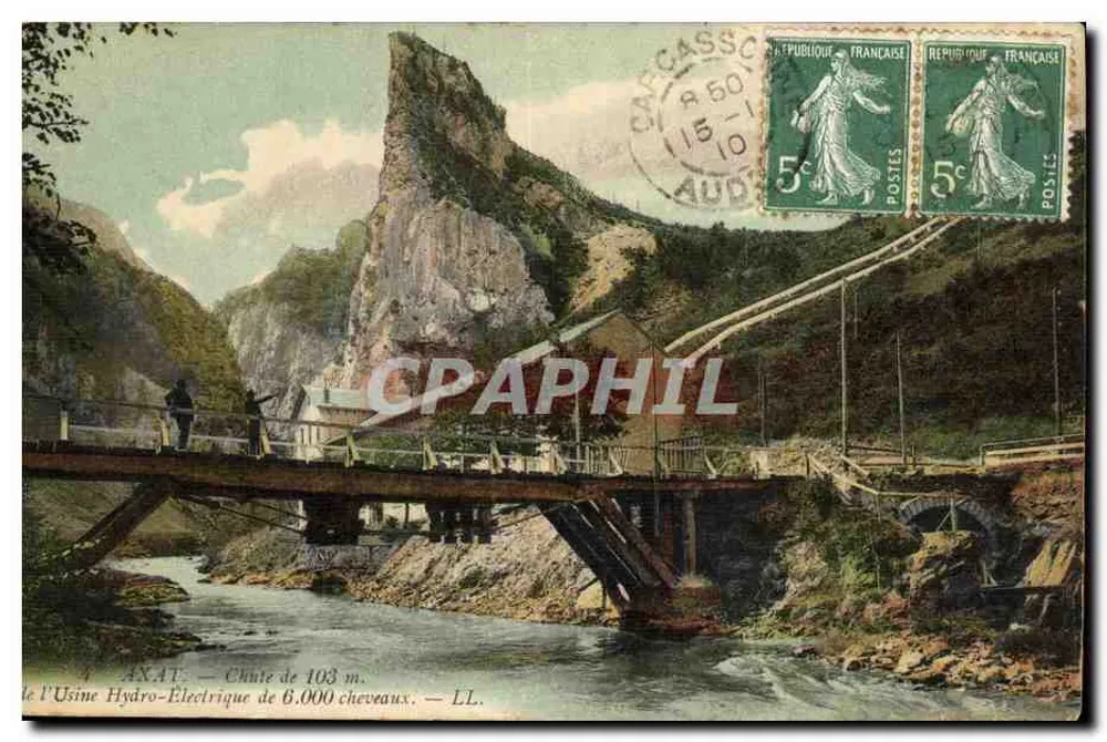 Axat — L'Usine Hydro-Electrique de 6.000 chevaux — LL. Éditeur LL. - Vorderseite