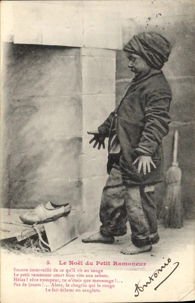 Weihnachten des Kleinen Schornsteinfegers — Serie 5 — Phototypie Antonio - Vorderseite