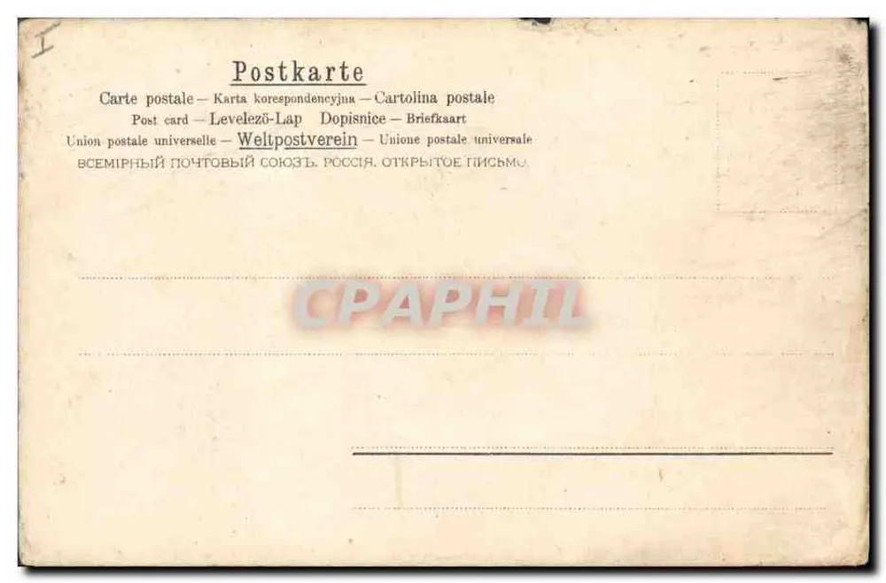 Bouquet de pâquerettes — dans un vase décoratif — A.&M.B. N°130 - Verso