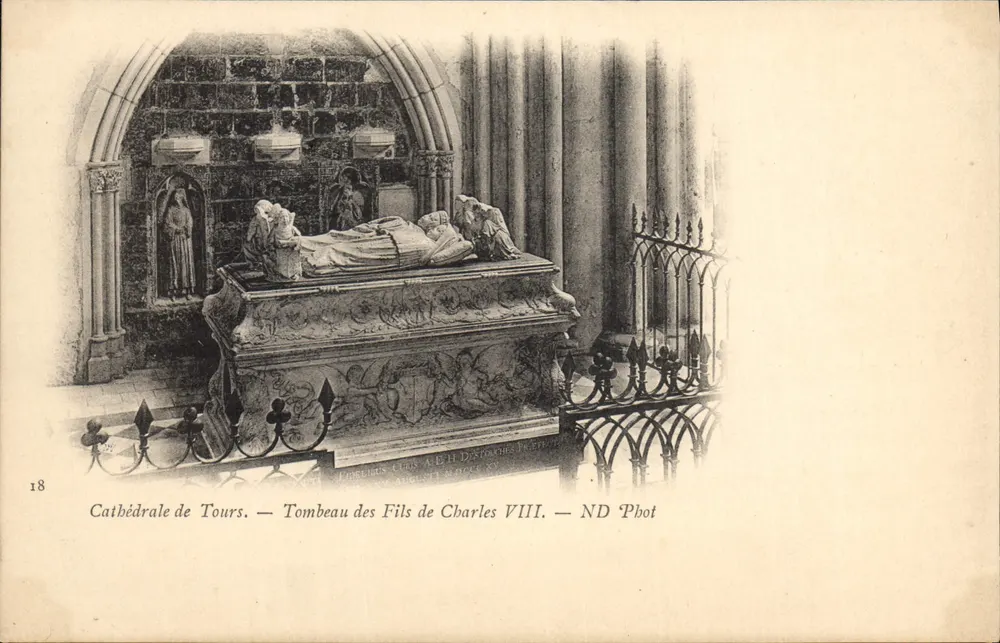 Kathedrale von Tours — Grab der Söhne von Karl VIII. — ND Phot - Vorderseite