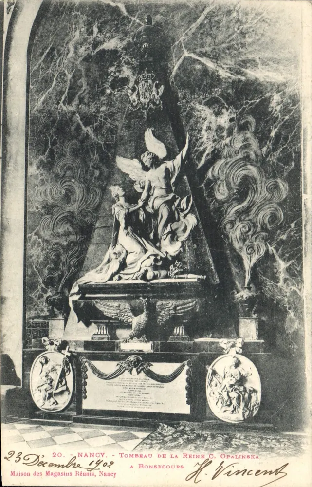 Tumba de la Reina C. Opalinska — Nancy — H. Vincent - Anverso