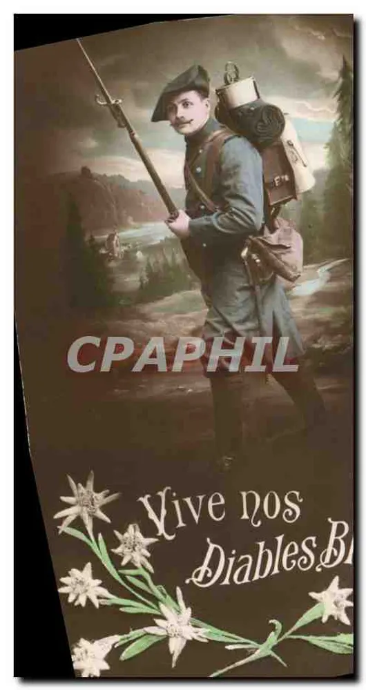 Alpen-Soldat — Vive nos Diablies Blanches — J. Taillibas-Levallois-Pérrot - Vorderseite