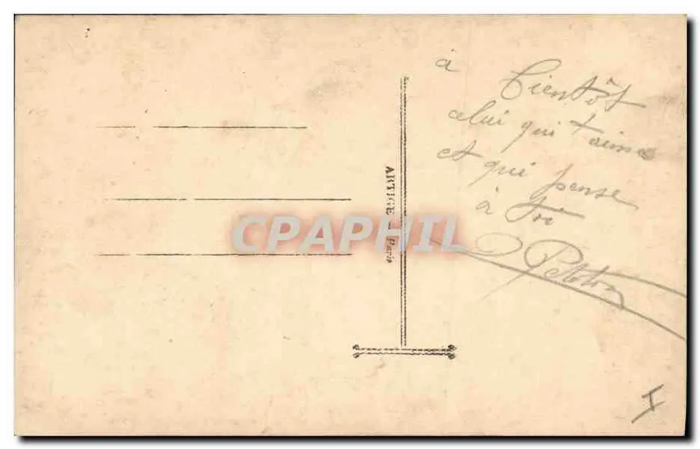 Soldato e giovane donna — scena romantica — Visé, Parigi, n° 2314/2 - Verso