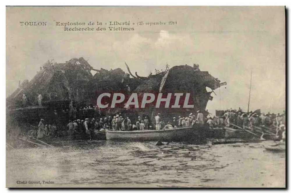 Toulon — Explosion der « Liberté » (25. September 1911) — Cillat Girand, Toulon - Vorderseite