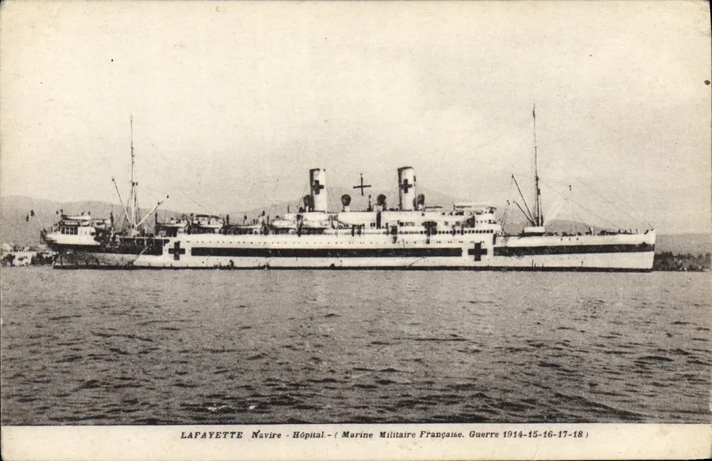 Lafayette — Krankenboot der französischen Marine — Krieg 1914-15-16-17-18 - Vorderseite