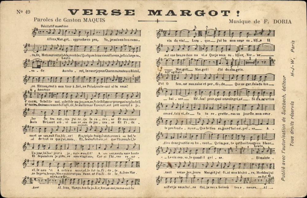 Mar got ! — Lied — H-J-W, Verlag, Nr. 49 - Vorderseite