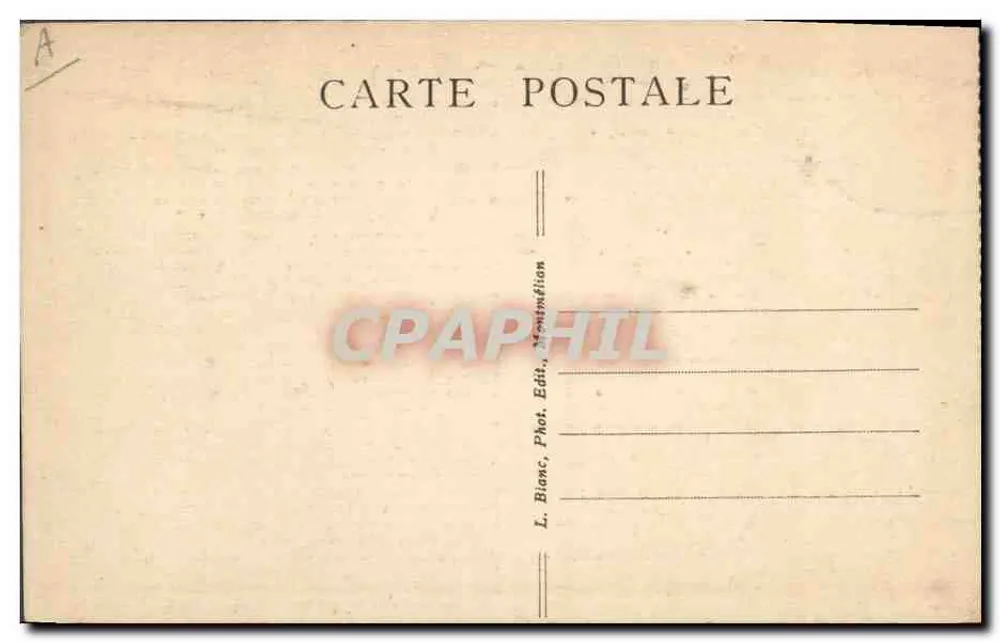 O Lago (1817) — poema de Lamartine — L. Blanc, Fot. Edit., Montmélian - Verso