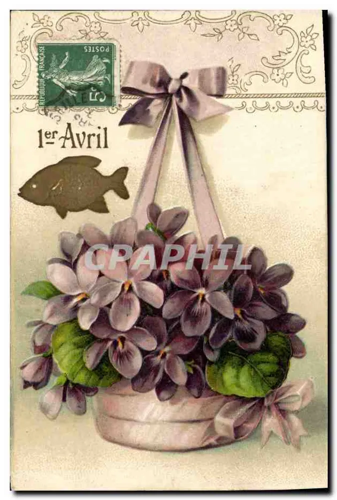 Büschel Violetter — 1. April — Verleger nicht sichtbar - Vorderseite