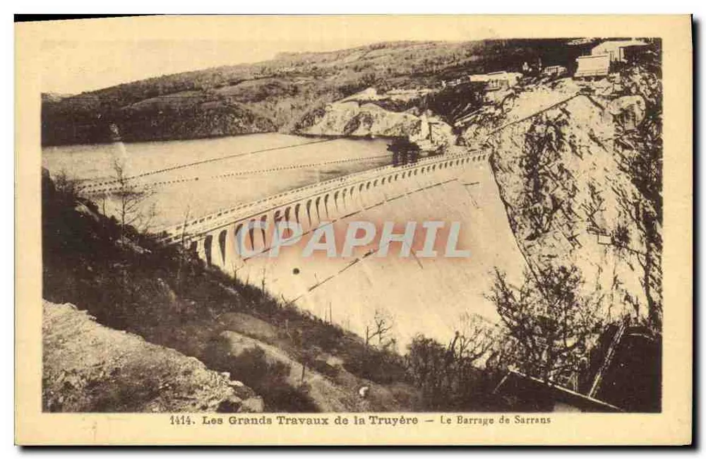 Der Staudamm von Sarrans — Die Großen Werke der Truyère — Editions Malroux-Aurillac - Vorderseite
