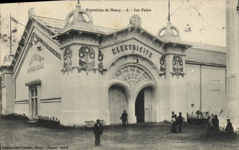 Exposição de Nancy - 6 - Os Palácios - Eletricidade - Aquecimento - Iluminação - Frente