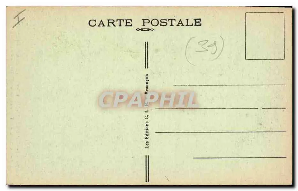 Bourg-de-Sirod (Jura) — Wasserkraftstaudamm und Eingang zum 4000 Meter langen Tunnel — Verlag: Les Éditions C. L. B. Mecsançon, n° 13128 - Rückseite