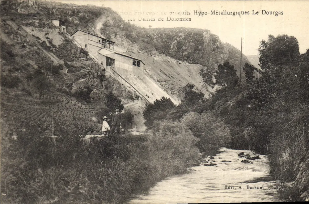 Les Osines de Dolomies — Hypo-Metallurgische Fabrik Le Dourgas — Edit. A. Bassuel - Vorderseite