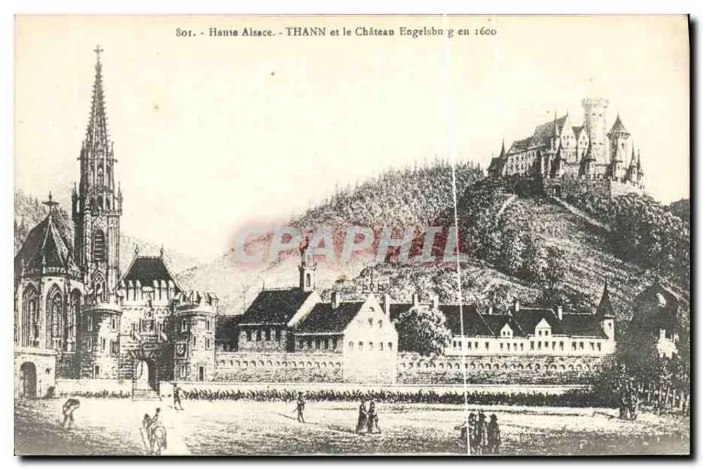 Thann und Schloss Engelsburg im Jahr 1600 — Oberelsass — Ausgabe 801 - Vorderseite